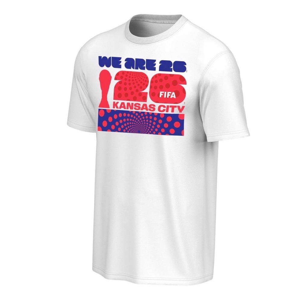 FIFA T-Shirt Men 2X White World Cup 2026 Host City Kansas City New